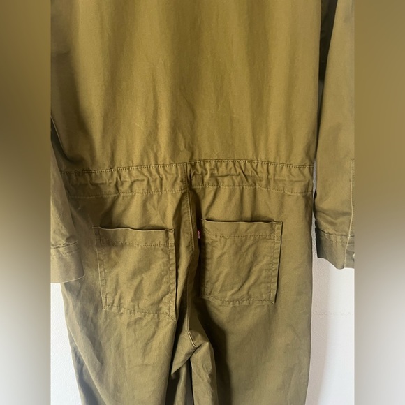 Levi’s Baggy Surplus Army Green Long‎ Sleeve Utility Jumpsuit Size Small - Picture 14 of 16
